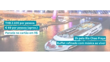 Cruzeiro noturno com jantar em Bangkok